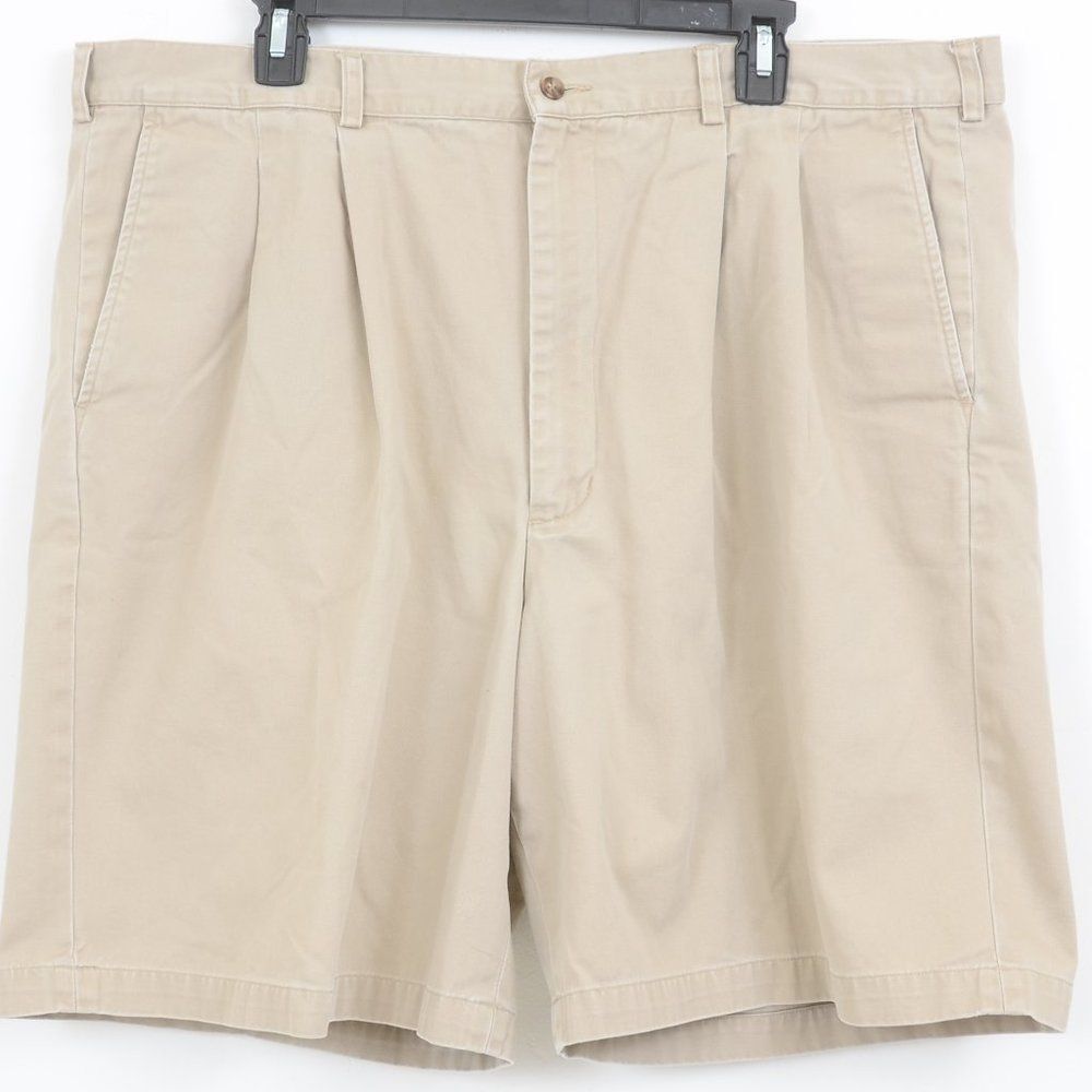 Eddie Bauer‎ Cotton Pleated Front Shorts Men's Big & Tall Size 42 Sporty Golf